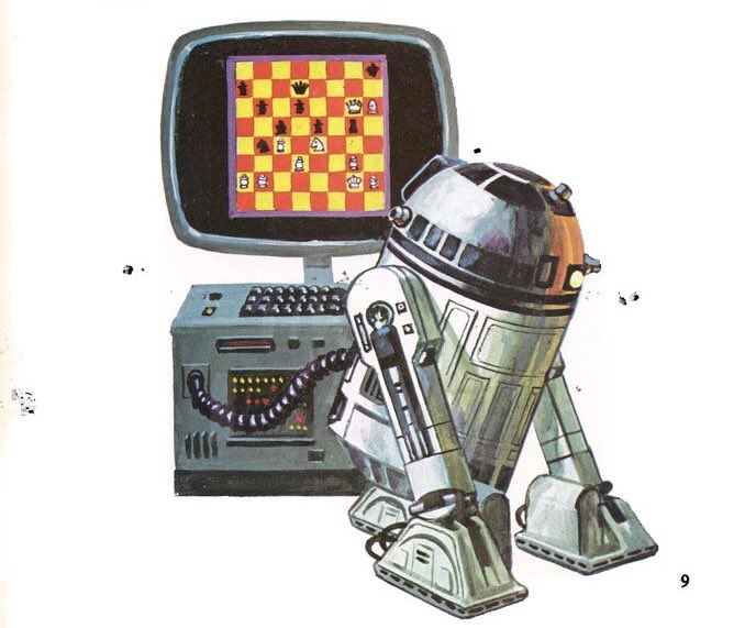 retroscifiart's tweet photo. Illustrations from the Star Wars Question and Answer Book about Computers (1983) https://t.co/lvvuLeHGxQ