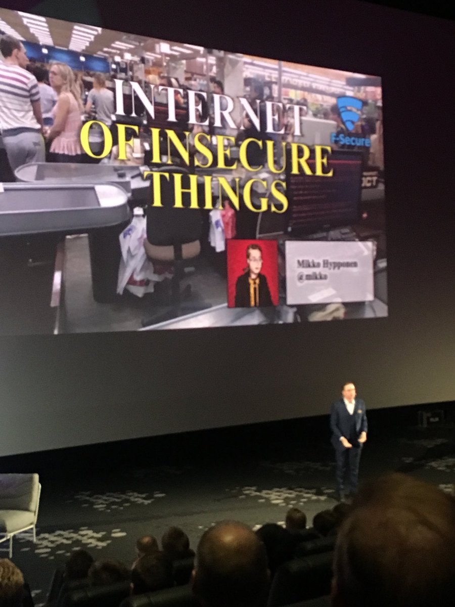 Jussi_M's tweet photo. .@mikko - #security not always a business of no BUT securing functionality. #digitalist #internetofinsecurethings https://t.co/nc1quYI95D