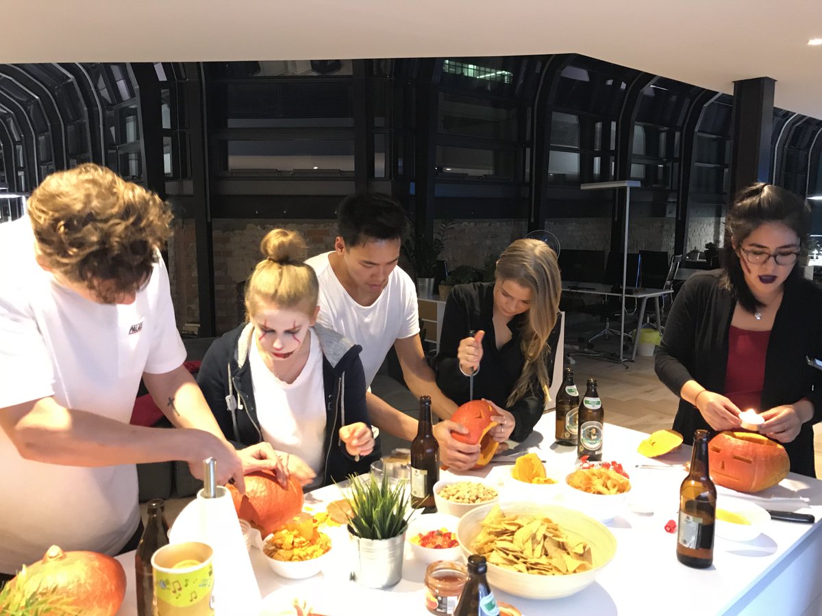 hq_tab's tweet photo. TAB's first #Halloween was a success, especially the first ever pumpkin carving competition for most of us! #LifeAtTAB #startup #Affiliate https://t.co/j4V2eIVDFs