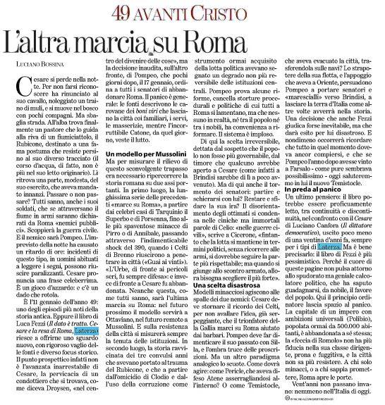 Cesare e la marcia su #Roma, di Luciano Bossina (La Stampa, 23 ottobre); <a href="/editorilaterza/">Editori Laterza</a> laterza.it/index.php?opti…