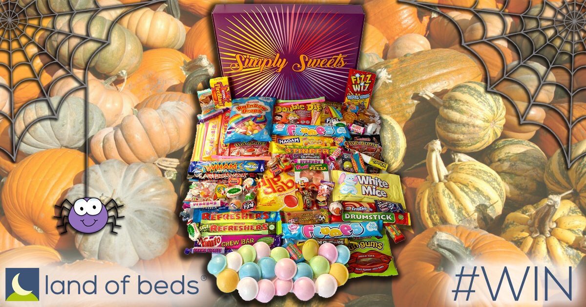 LandofBeds's tweet photo. #WIN a retro sweet hamper! RT &amp; follow by 3 Nov for a chance to win this spook-tacular #Halloween2017  prize! #competition #winitwednesday https://t.co/KA5ZUapVoh