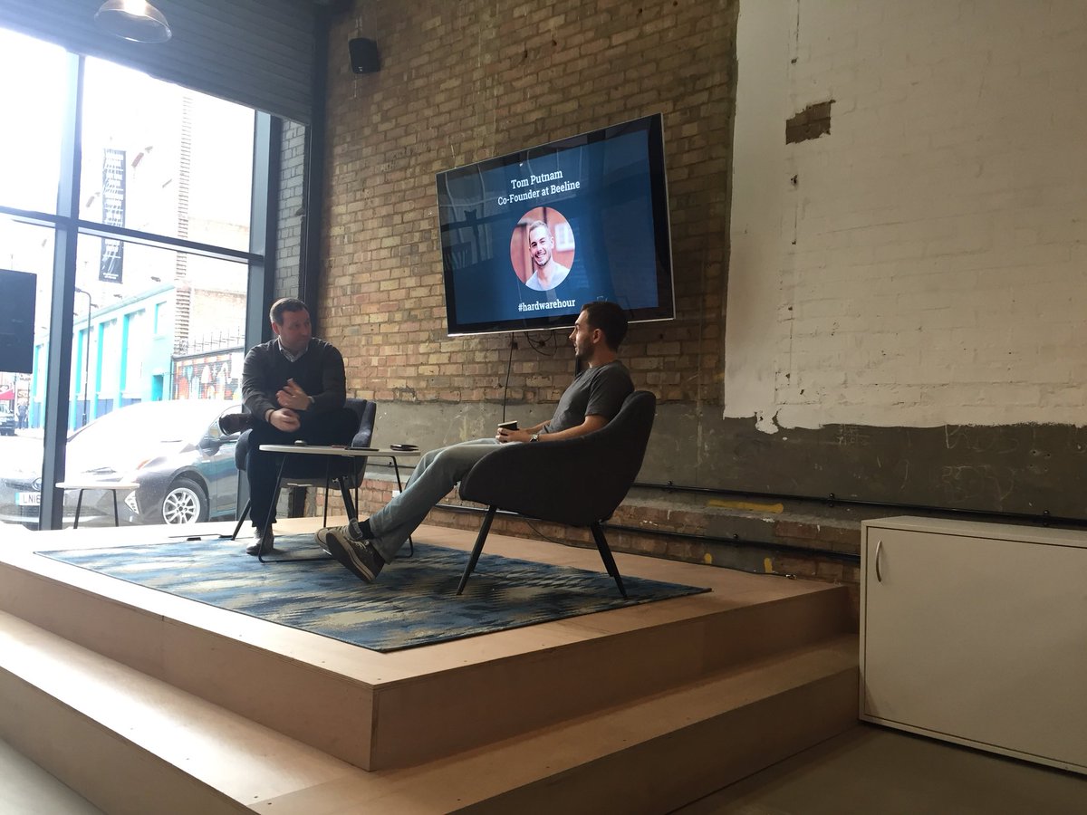 f_lorca's tweet photo. Great chat @sbcIoT #HardwareHour with @raphcrouan and Tom Putnam https://t.co/9kVpqHEE6e