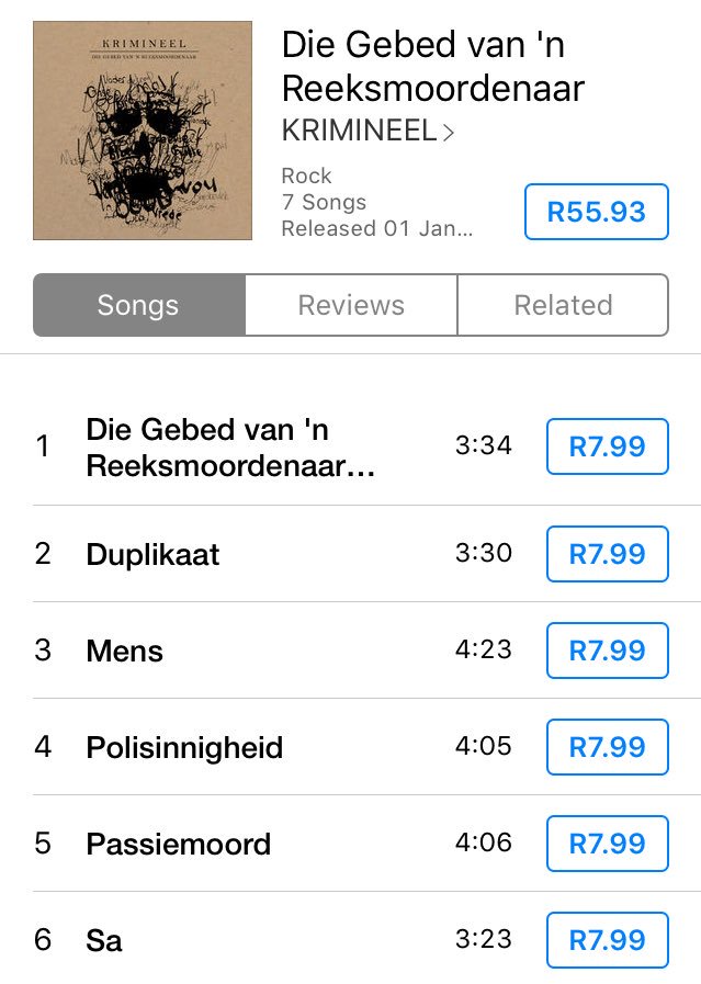 KRIMINEEL's tweet photo. Kry ons album #DieGebedvannReeksmoordenaar nou op @iTunes @DeezerZA @Spotify @Deezer @GooglePlay @napster @amazonmusic &amp; ander 🎶 https://t.co/oPEyd9FGkg