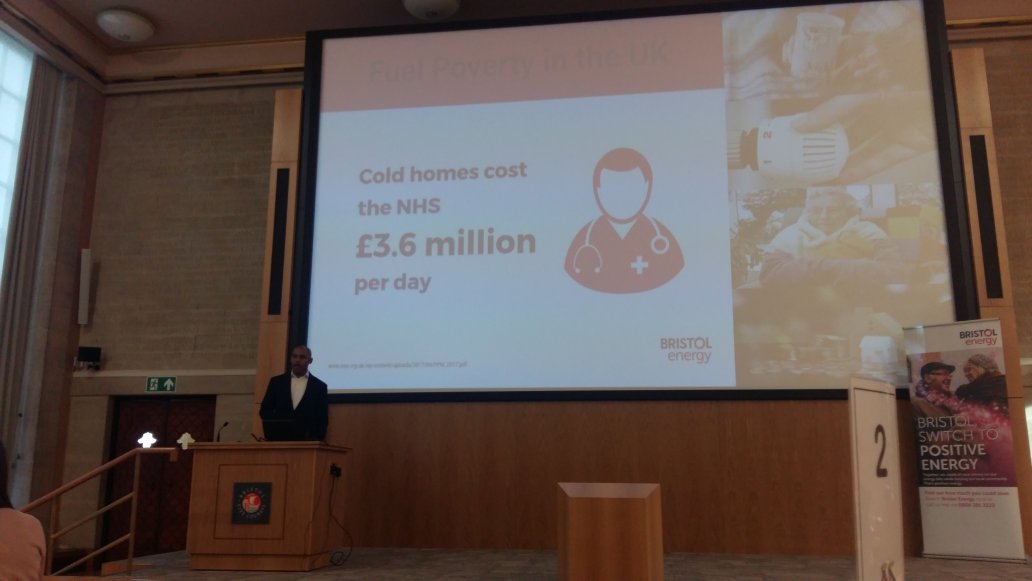 ZoeBanksGross's tweet photo. The #NoColdHomes event starts with @MarvinJRees @cse_bristol and staggering numbers eg more than 1 in 8 in #fuelpoverty in #Bristol. https://t.co/fgLa7RZVZY