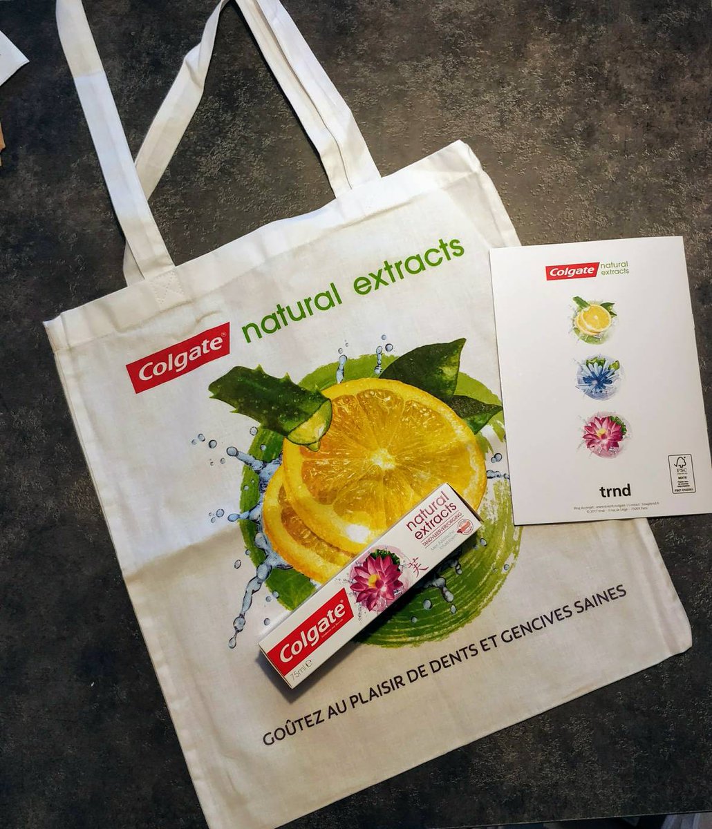sjeje42's tweet photo. Test du nouveau Colgate Natural Extract Vraiment très sympa
Merci #trnd_fr @trnd_fr @Colgate 
#monrituelbienetre #naturalextracts https://t.co/rUAJicew11