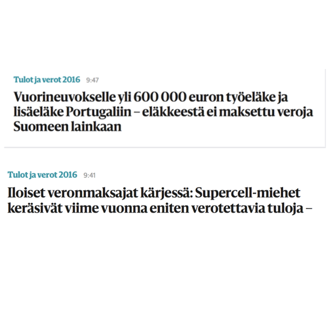 AnnaTakala's tweet photo. Onkohan kyse sukupolvien välisestä erosta vai vain sattumasta? Vuorineuvoksia verot ei kiinnosta, nuorempia yrittäjiä kyllä? #verotiedot https://t.co/UxAj8dgdnL