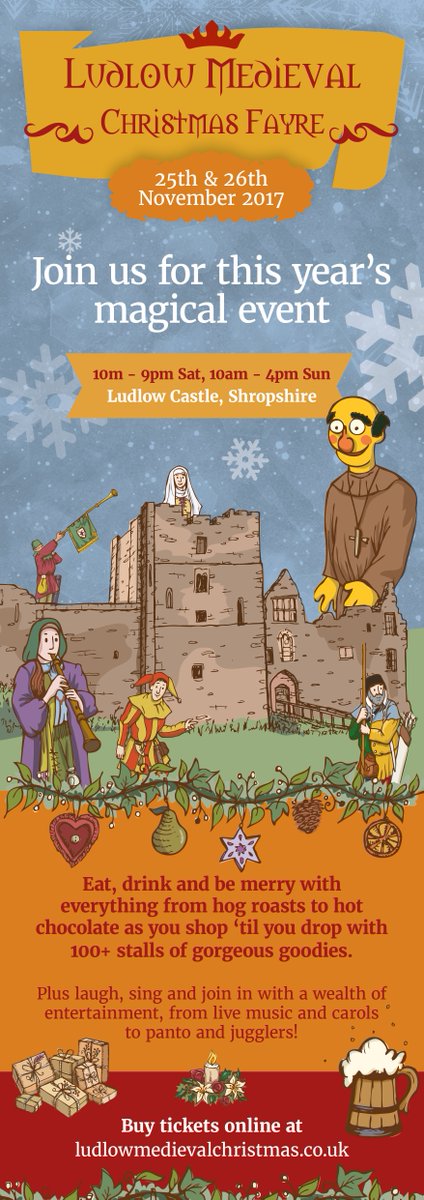 LudlowMedieval's tweet photo. Pinch, punch first day of the month! It’s MEDIEVAL FAYRE MONTH! https://t.co/n57mWcTUx1 https://t.co/lYelwU1VlD