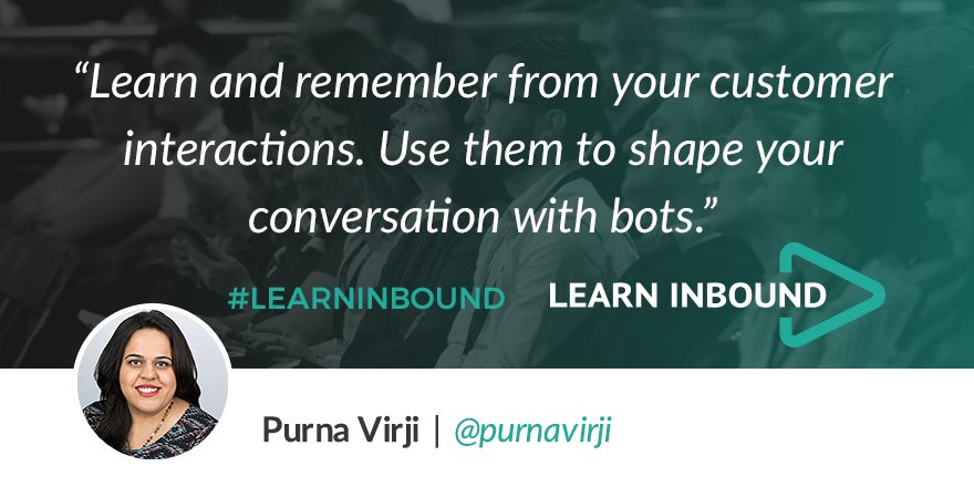 LearnInbound's tweet photo. Remember to always provide value and make the journey easier for your visitor 💪 @purnavirji at #LearnInbound @microsoft @bing https://t.co/QDMo84lYmZ