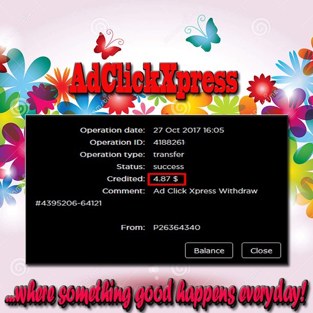 Sibi_011's tweet photo. My 4. Withdrawal Proof #ACX #TRIPLER
#makemoneyhavingfun  #AdClickXpress #ClickingAds #trust  #businessopportunity #getrich #quick #scam https://t.co/b9g9pzc72t