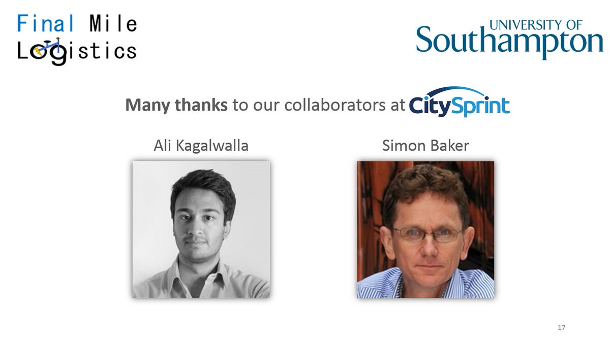 BaniAnvari's tweet photo. Students @SotonEngEnv thanking Ali Kagalwalla & Simon Baker
from @CitySprint_UK for their #support-#GroupDesignProject: #GreenDeliveryPolicy https://t.co/hc6ahQX0Xv