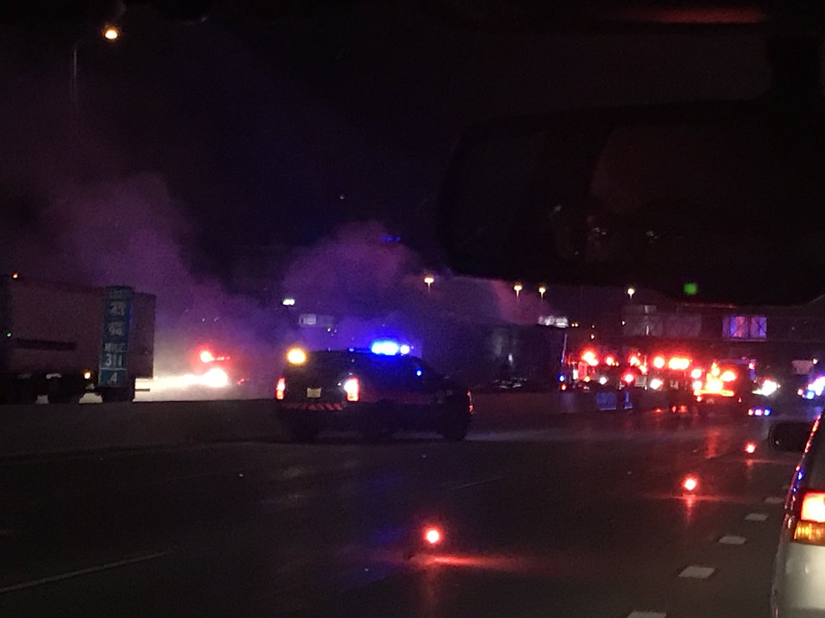 alisonlococo's tweet photo. @WISN12News @fox6now terrible truck /car accident and fire on 43N and national https://t.co/FNlbMRknLv