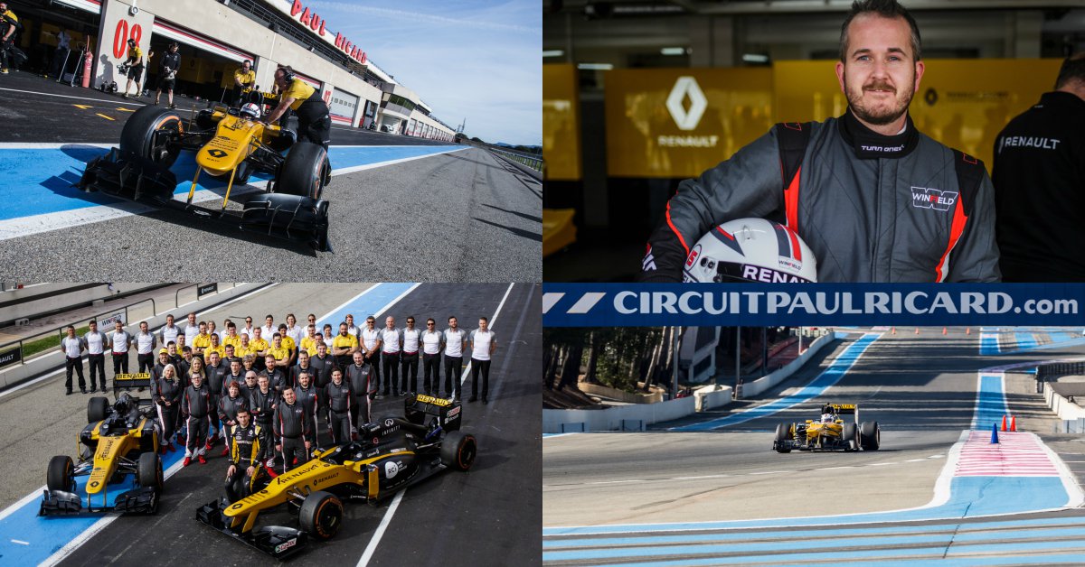 RenaultRetailUK's tweet photo. Neil Williams from #RenaultRetailCardiff had the once-in-a-lifetime opportunity to take the #UltimateTestDrive @PaulRicardTrack! @renault_uk https://t.co/5F0NsiLcRp