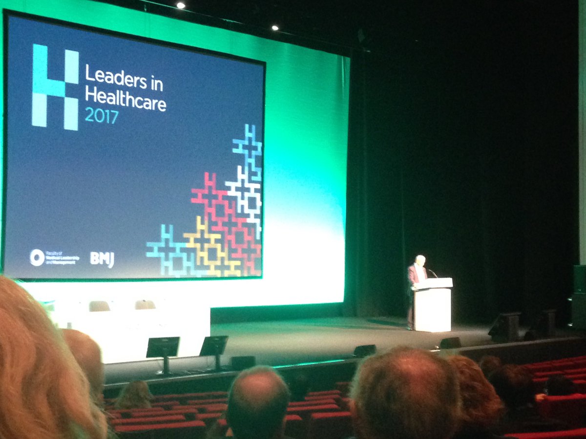 BecksFisher's tweet photo. "All consultants are de facto senior managers in their organisation" @DrBruceKeogh #LeaderHealth17 https://t.co/B90nx10QVO
