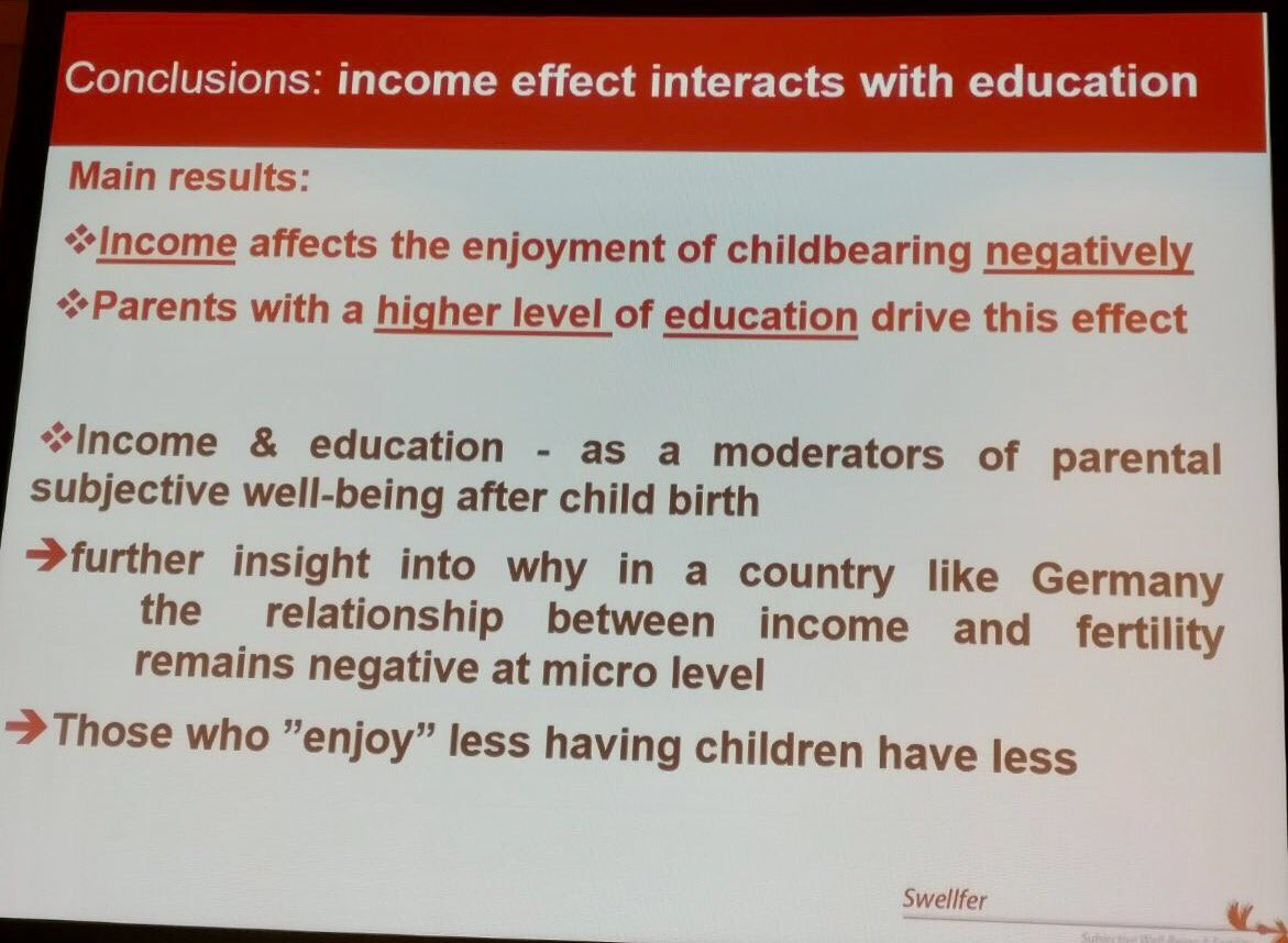 L. Mencarini: Do Rich Parents Enjoy Children Less? It Depends on Education