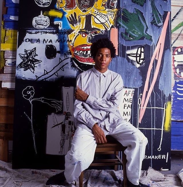 combineed's tweet photo. #JeanMichelBasquiat 'I cross out words so you will see them more; the fact that they are obscured makes you want to read them' #inspiration https://t.co/hbZP2TmHoC
