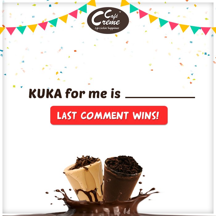 Participate and be the last one to comment and WIN #CafeCreme' "JACKPOT OF THE YEAR" ! Rules: bit.ly/CCC1R #ContestAlert #KUKA