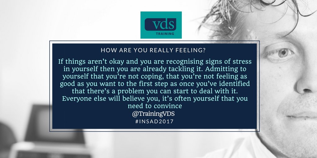 trainingVDS's tweet photo. Stressed? 1st step id &amp; acknowledge. Everyone will believe you, it’s often you that you need to convince https://t.co/REHaacLlJW  #INSAD2017 https://t.co/nAXFJKde7W