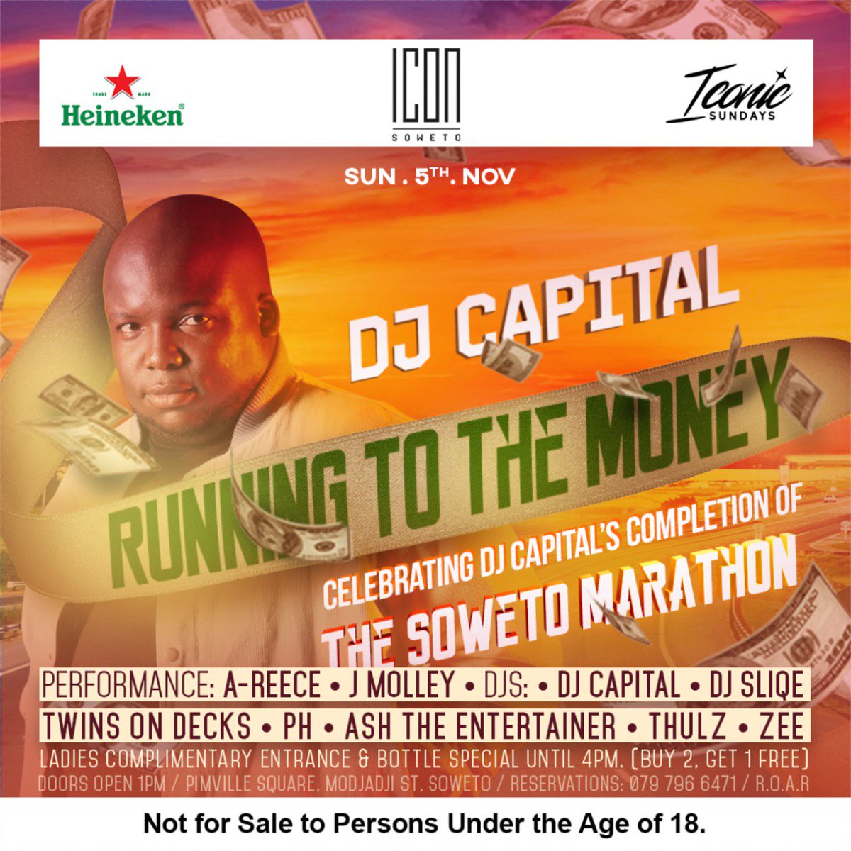 KonkaSoweto's tweet photo. Join us celebrate @DJCapital90 as he will be doing the Soweto Marathon.
He definitely is #RunningToTheMoney this Sunday. https://t.co/OiOnVelSLo