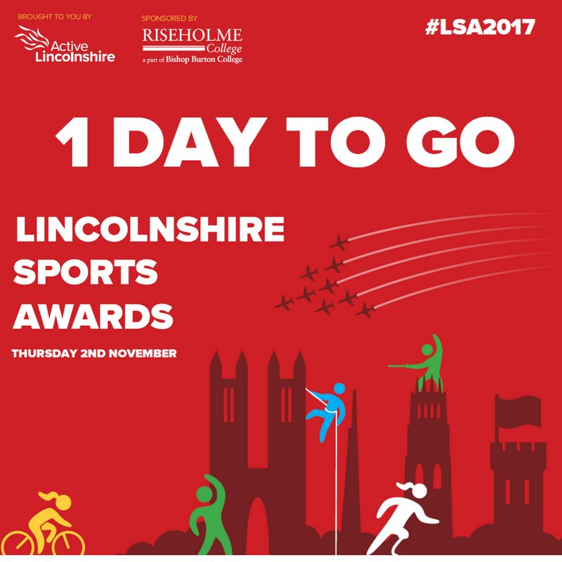 Only 1 day to go until the Lincolnshire Sports Awards! We can't wait to see all the nominees and their famalies and our sponsors #LSA2017