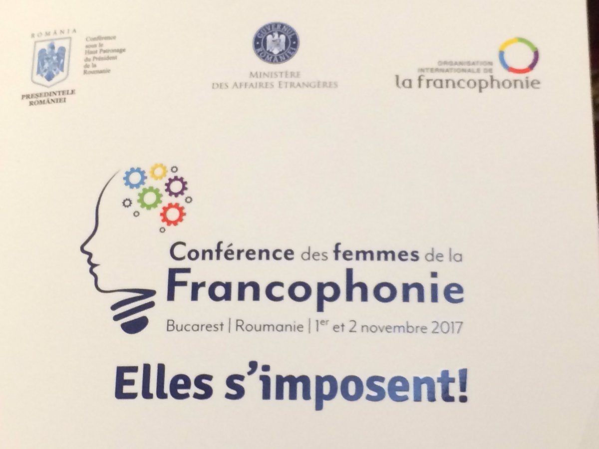IuliaSala's tweet photo. Conférence à Bucarest pour la promotion des femmes francophones dans le monde #Ellessimposent @OIFfrancophonie https://t.co/SY27Dmr6Cs