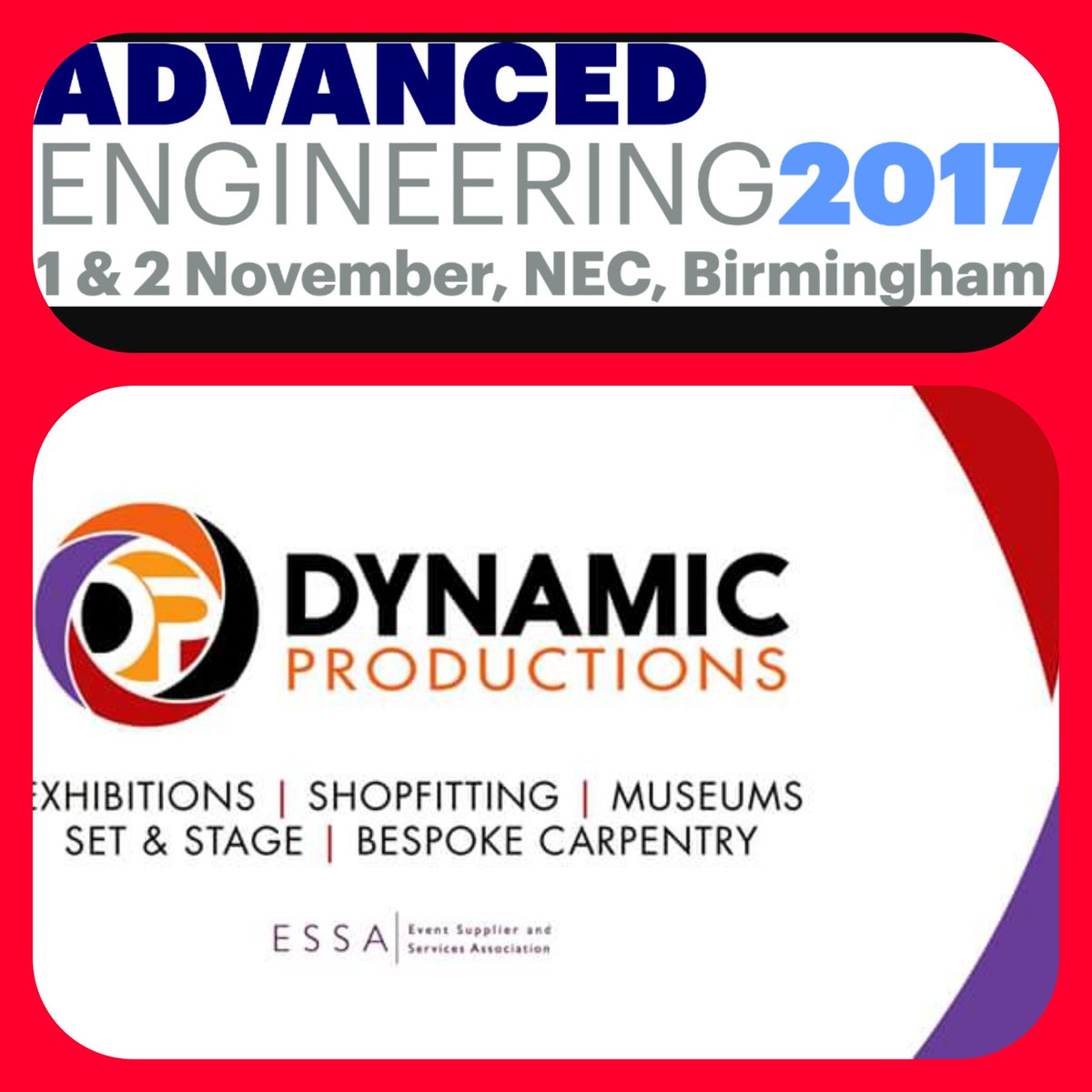 RocketWorldwide's tweet photo. First day of @advancedenguk. Hope everyone has a good show. #exhibitions #Dynamicproductions #AdvancedEngineering https://t.co/OxuS5ex0pe