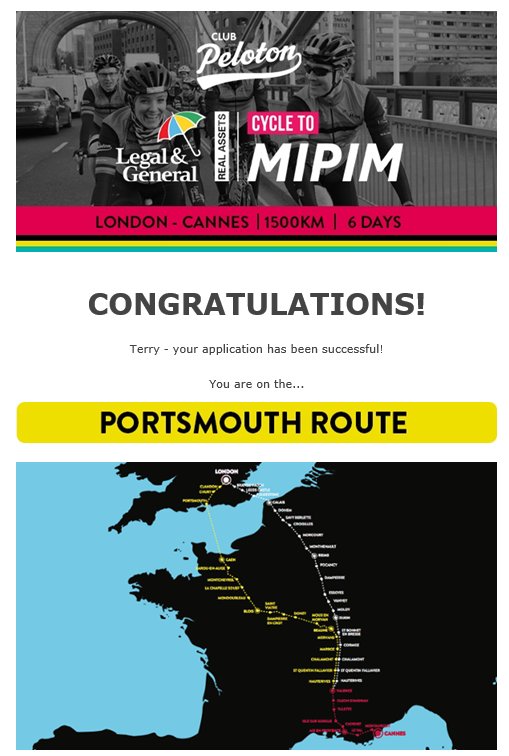 Forcia1's tweet photo. Tough winter of cycling ahead in preparation for the 2018  #CycletoMIPIM . Thanks @ClubPeloton @Coram @ForciaLondon for making it possible. https://t.co/TYDYqrXLex
