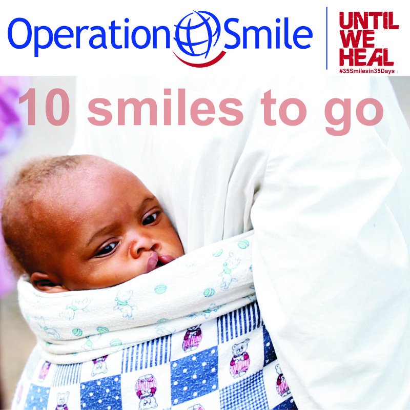 The countdown has begun. We have 10 days to go and we need 10 smiles to hit our target. Donate now via <a href="/thundafund/">Thundafund</a> - bit.ly/35Smiles