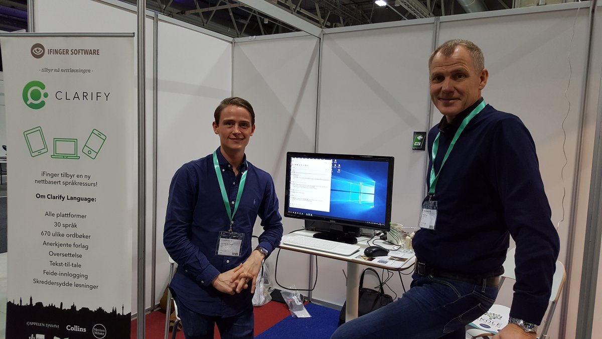 ClarifyNorge's tweet photo. Velkommen til vår stand T16, #skolemessen i Lillestrøm. https://t.co/dA1PAzDeUn