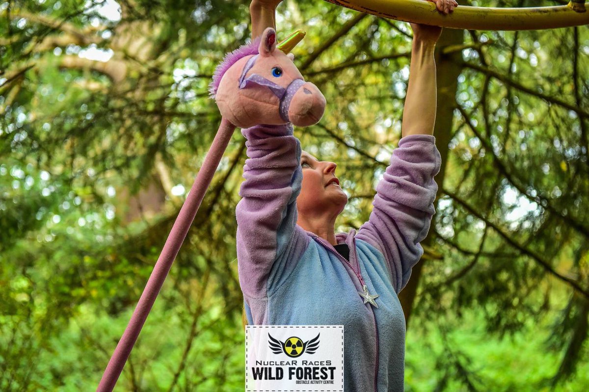 NukWildForest's tweet photo. Hens &amp; unicorn bride had a memorable blast at Wild Forest on Saturday. Lots of laughter, team spirit &amp; plenty of #lovemud 🌳☢️🌳 https://t.co/XpRtp8DXLH