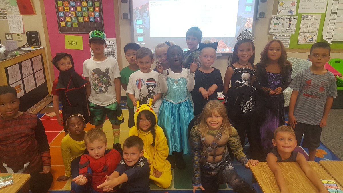 We had so much fun today with costumes and extra recess! #wilmeth