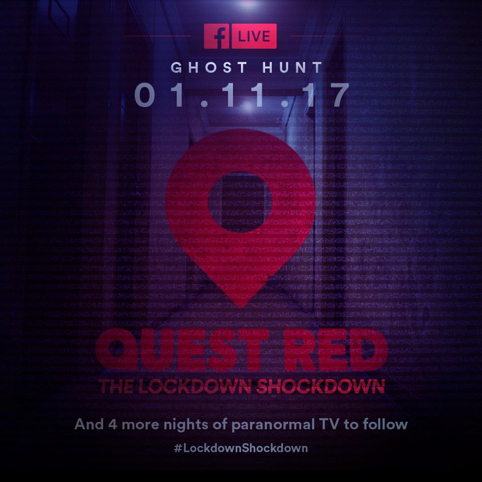 hauntedmagazine's tweet image. #November1st #LockdownShockdown LIVE GHOST HUNT on @facebook kicks off 4 nights of the best paranormal on TV facebook.com/questredtv pls RT