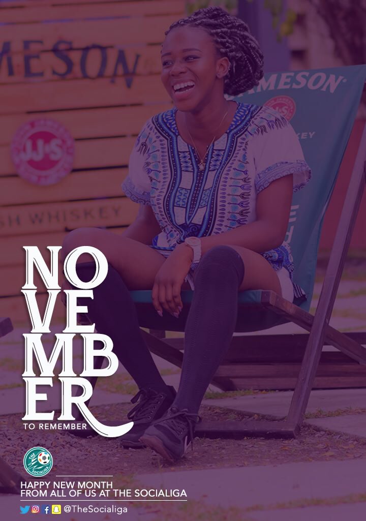 TheSociaLiga's tweet photo. Happy New Month from all of us @TheSociaLiga 

Let’s make it a November to remember. 

#SociaLiga
#MoreThanAGame https://t.co/Avqwt2Hhjn