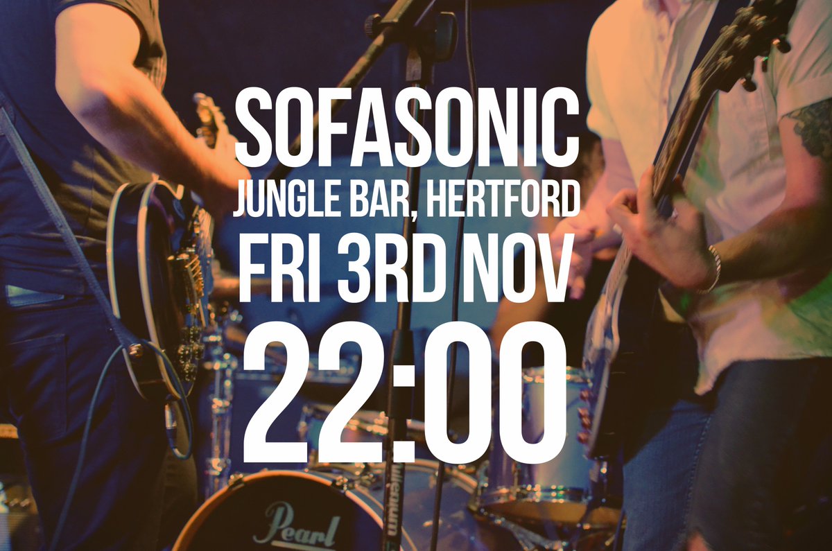 sofasonic's tweet image. Ladies and gentleman of #Hertford we will be back in town playing the amazing @Junglebarherts  Get it in the diary! #Herts #Livemusic #rock