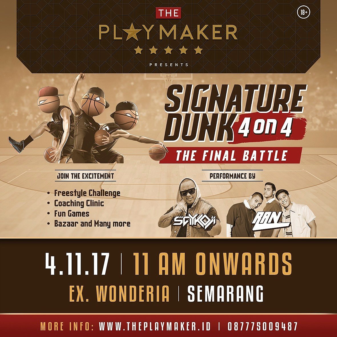 nsane11's tweet photo. Central Java .. Let's get ready for The Grand Final 4on4 Basketball Competition #SignatureDunk !! 🔥
#ThePlaymakerID #AnakBasketHarusTau https://t.co/1JeA22rari