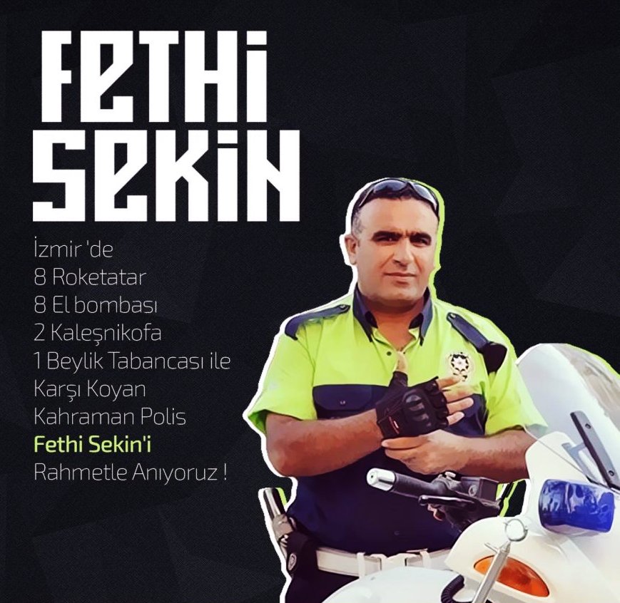 Vatanımız ve milletimiz sana minnettardır. 
İyi ki doğdun #FethiSekin