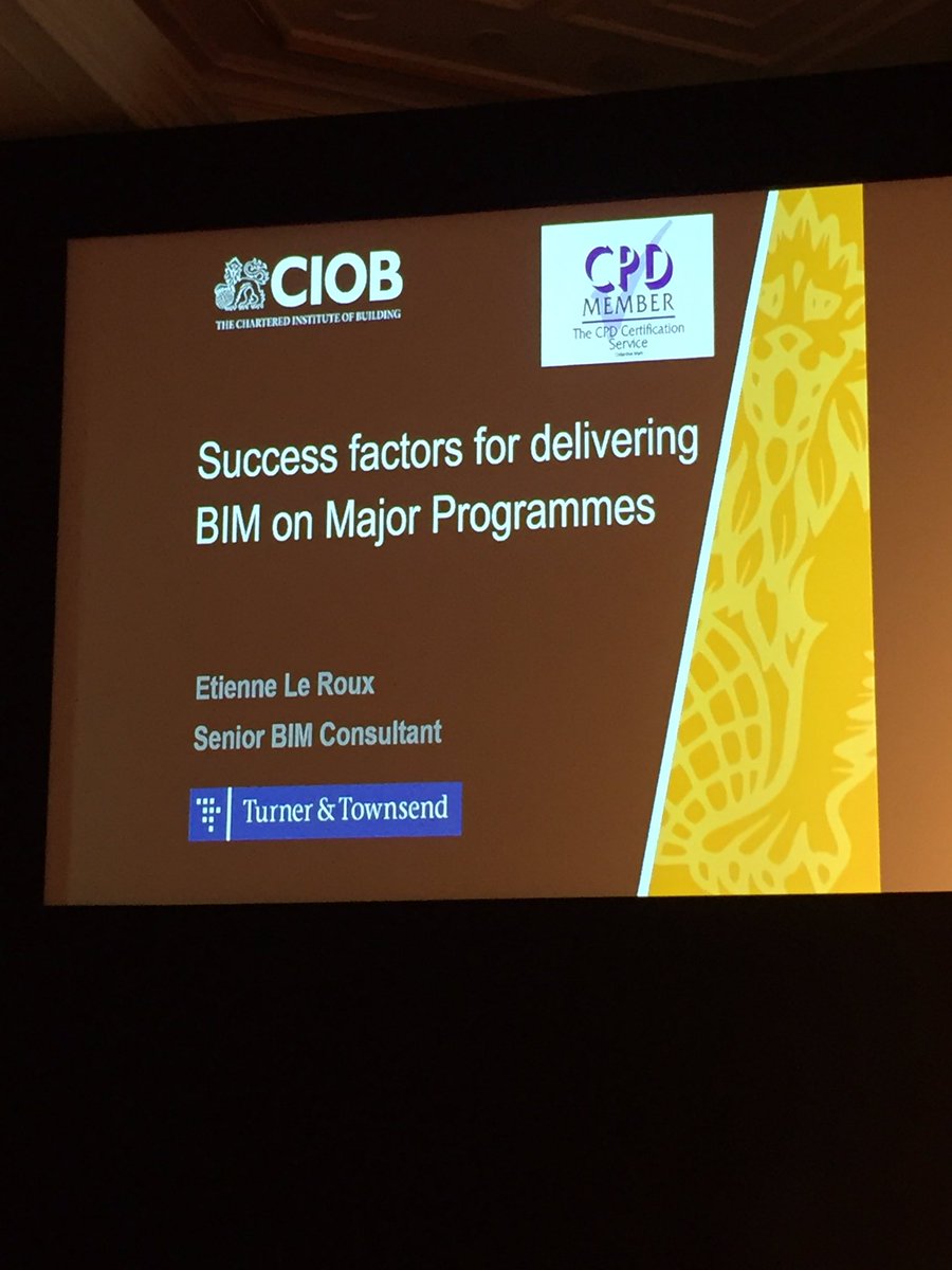 The first of our CPD Workshops is underway: Success factors for delivering #BIM on major programmes with Etienne Le Roux. #mebimsummit
