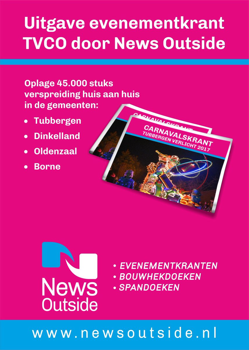 3e editie #Carnavalskrant #Tubbergen Verlicht 2018 voor de <a href="/OptochtTubbergn/">TVCO Tubbergen</a>, #oplage 45.000 stuks 💡🎉📰! #Dinkelland #Oldenzaal #Borne