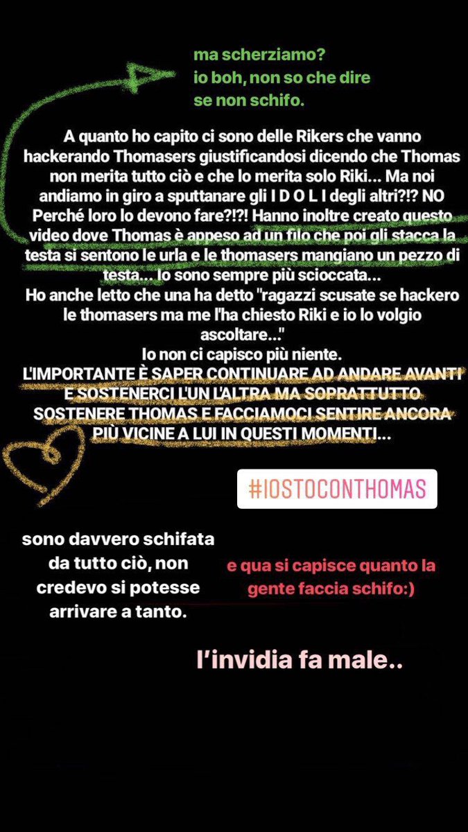 ThomUpdates's tweet photo. Le foto parlano da sole, spero che capiate e scegliate di accettare questa mia iniziativa. #IoStoConThomas 🌸 https://t.co/YVzIDFYRJK