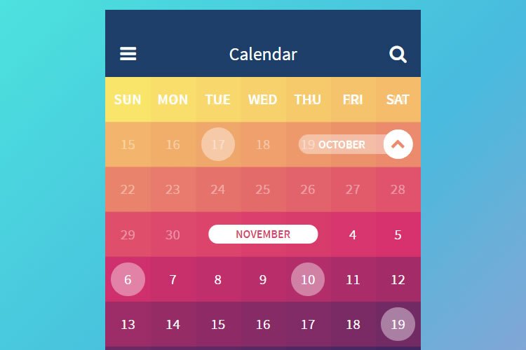 CSSFlow's tweet photo. 10 Open Source Calendar UI Layouts Built With #CSS https://t.co/T6n5BYkIRb https://t.co/VcHlLykxzY