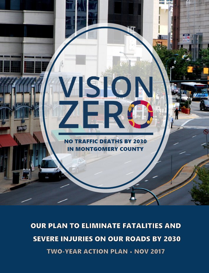 VisionZeroMC's tweet photo. Today we start our journey to eliminating severe and fatal crashes by 2030. Learn about how we will do it at https://t.co/F6ojTJILRk https://t.co/mwXNaA88KN