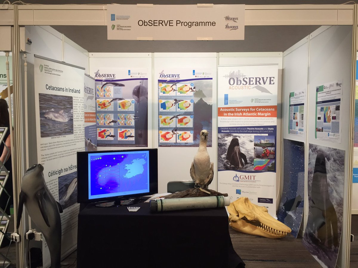 ObSERVEAcoustic's tweet photo. @ObSERVEAcoustic and @OBSERVEaerial presenting some exciting results from the ObSERVE Programme at the Atlantic Ireland 2017 Conference https://t.co/o3CppJZtd2