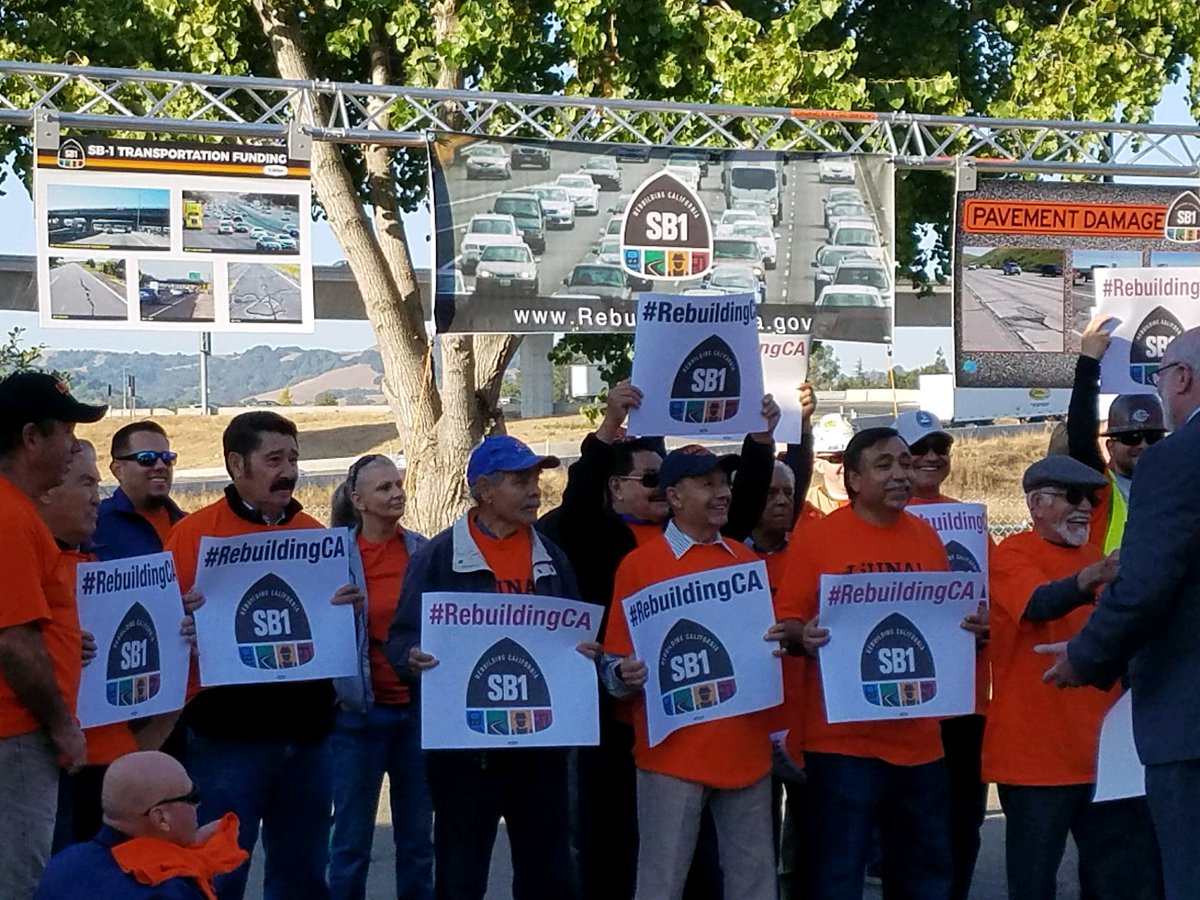 evaspiegel's tweet photo. .@FixCARoads press conference begins shortly in @DublinPIO to talk about how #SB1 will #FixOurRoads #RebuildingCA https://t.co/wYlgtxdZxw