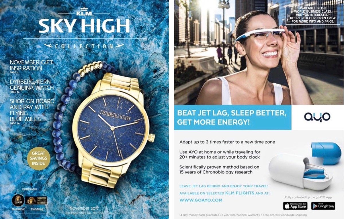 AYO is flying high! We are happy to announce that from today AYO is available to KLM's world business and economic passengers!