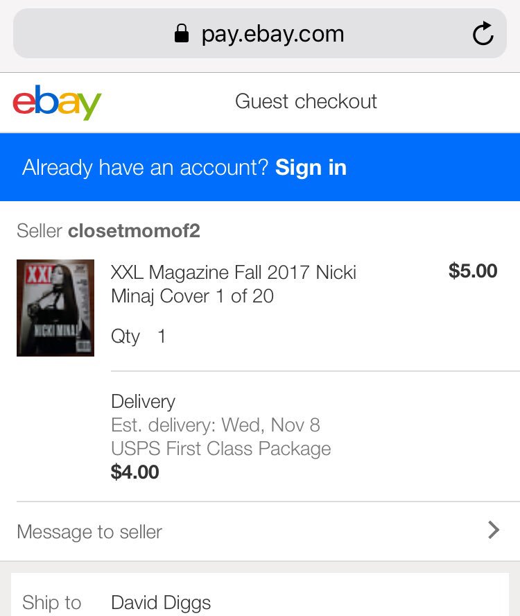 SamiraBasley's tweet photo. @rumor37 you we’re right!! eBay had the XXL mag!! 🔥🔥🔥 now I don’t have to waste gas, nor leave my house! You da man bro! 🔥 #SupportYourFave https://t.co/afIpwerxfJ
