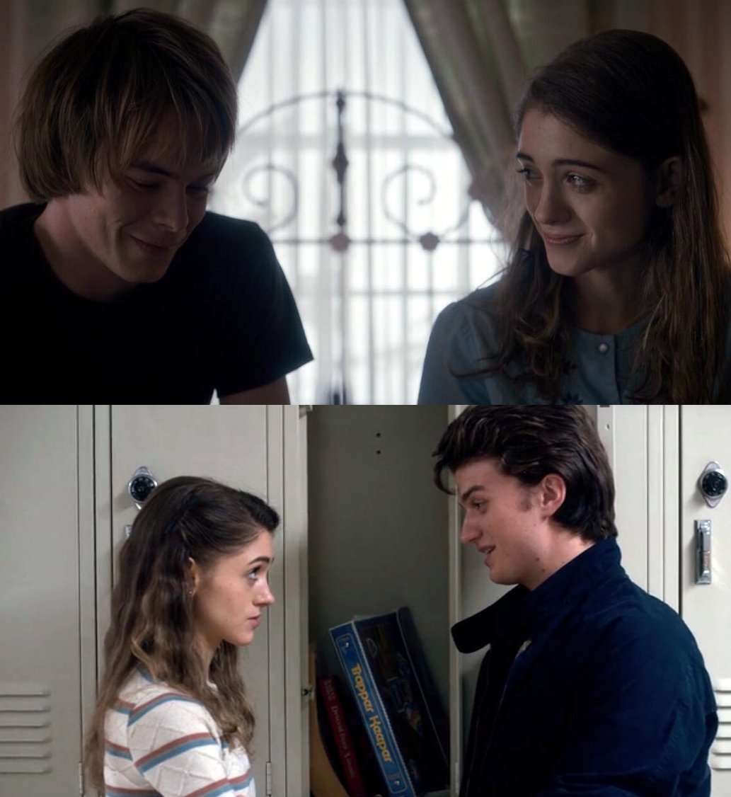StrangerNews11's tweet photo. #StrangerThings¿Después de haber visto la Temporada 2 con quién preferís que se quede Nancy?🤔❤️
-Retweet--> Jonathan
-Me gusta--> Steve https://t.co/2wBWWtSroh