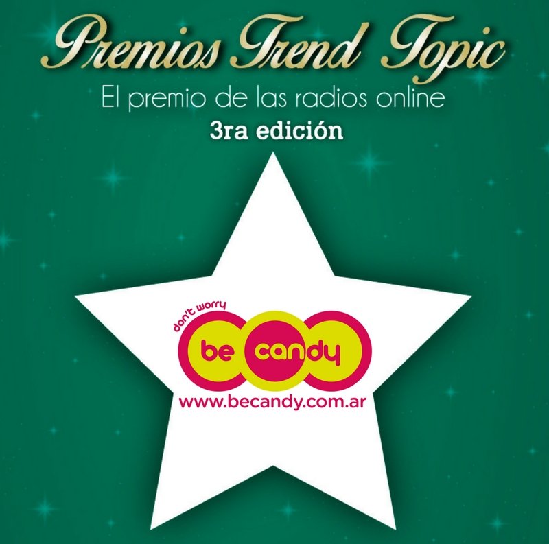 TrendTopicOk's tweet image. #PremiosTrendTopic #BeCandy nos deleitará con una noche dulce en la fiesta a las radios online ¡Muchas gracias por el apoyo! @BeCandy1