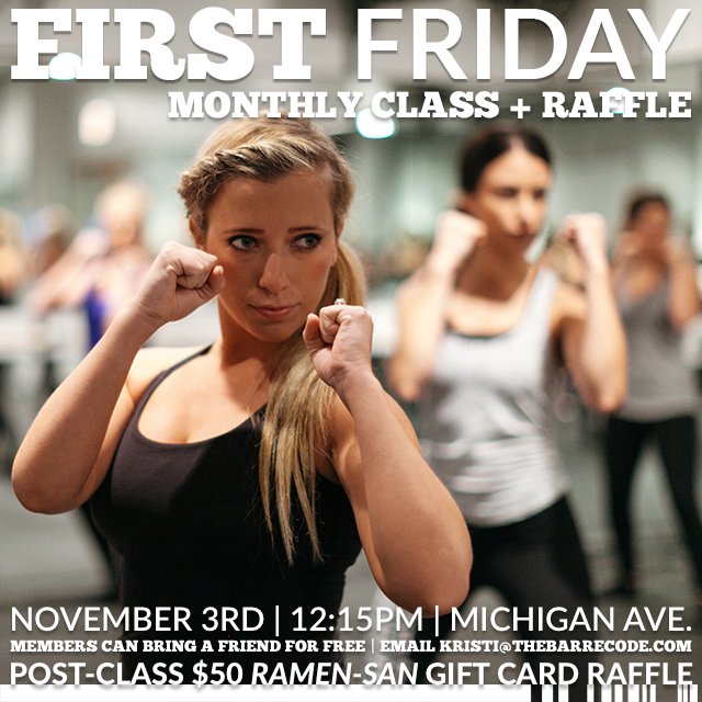 Join us 11/3 @ 12:15PM at Michigan Ave. for a "Friendsgiving" First Friday class + the chance to win a $50 gift card to <a href="/ramensanchi/">RAMEN-SAN</a>!