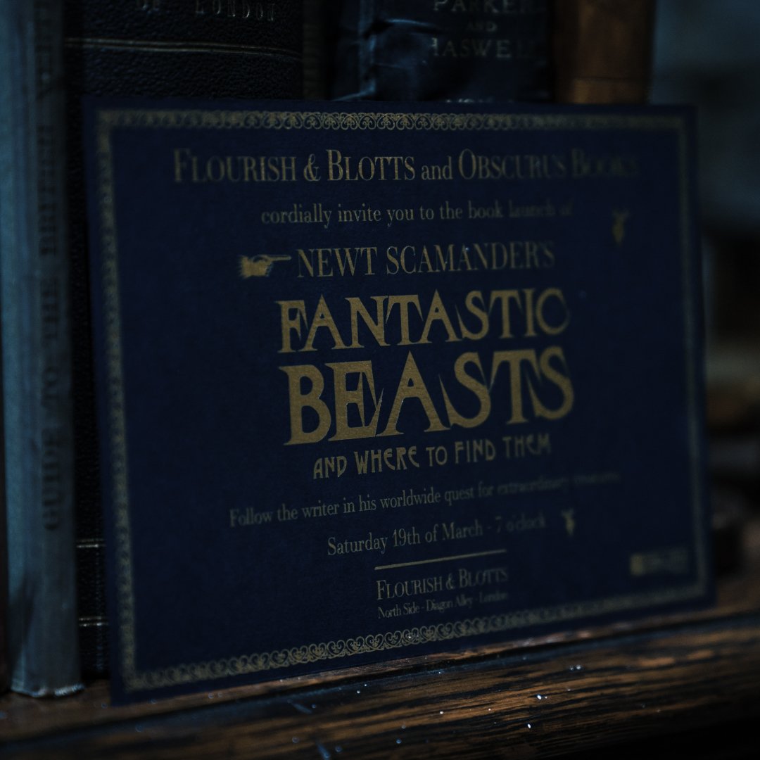 BeastsMovieUK's tweet photo. A newly published author must have a book launch party. Newt Scamander has been busy. #MagicInProgress #FantasticBeasts #WizardingWednesdays https://t.co/zD7Elq7SmZ