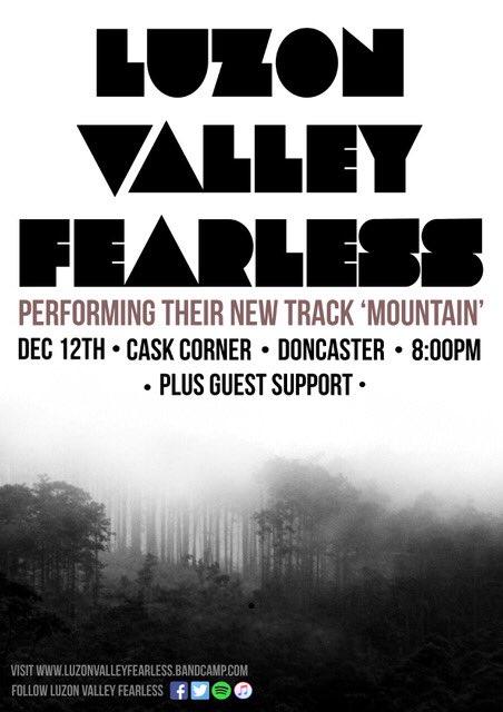 LVFearless's tweet photo. #Doncaster #December the first, Cask Corner! Be there! 🎸 https://t.co/vonyRj9VtP