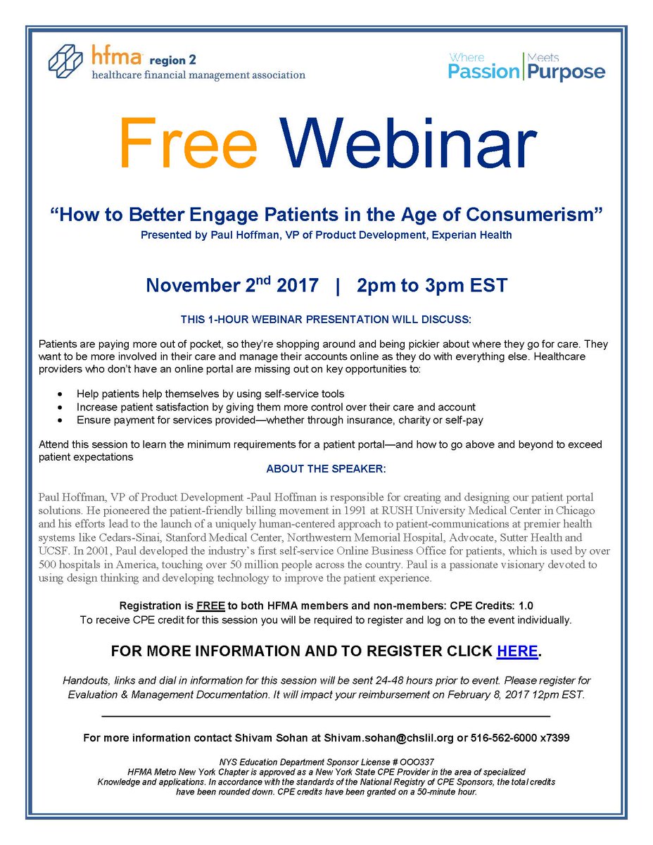 Experian_Health's tweet photo. Don't forget - free #PatientEngagement Webinar tomorrow! Register and join us here: https://t.co/7hyASNOqOu! #revcycle #healthIT https://t.co/Vf8eq1tzHp
